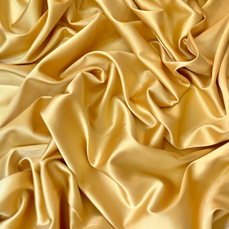 Stretch Crepe Back Satin Golden Yellow