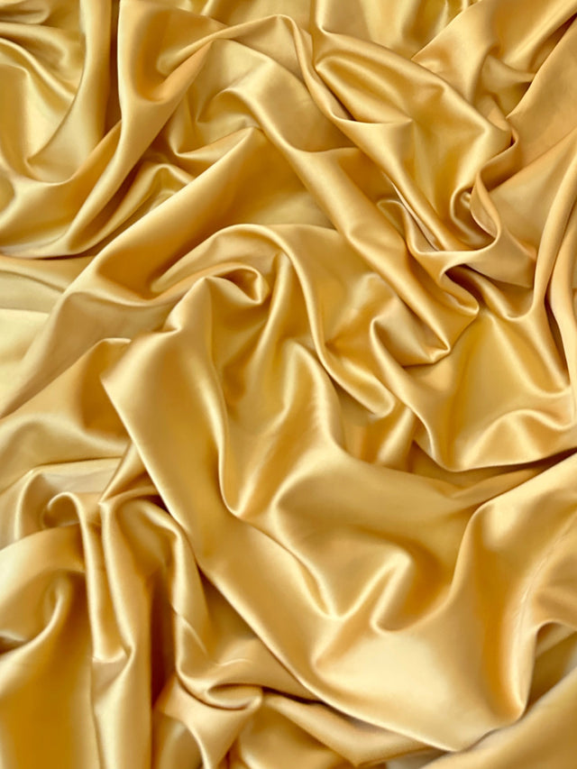 Stretch Crepe Back Satin Golden Yellow