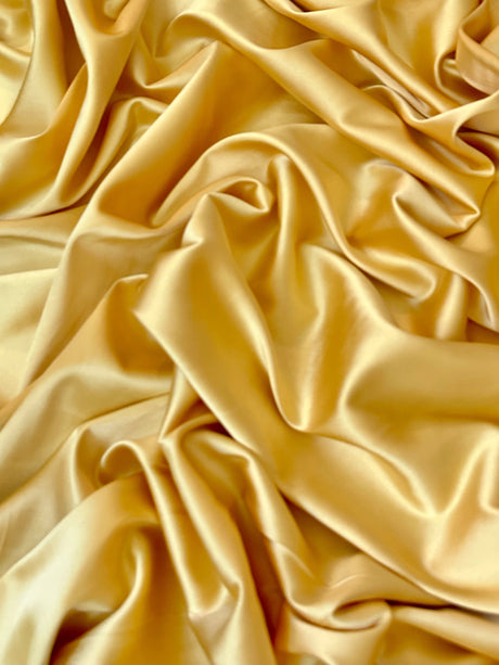 Stretch Crepe Back Satin Golden Yellow