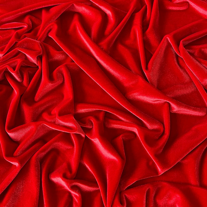 Stretch Velvet Red