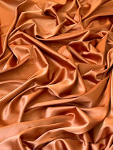 Stretch Crepe Back Satin Burnt Orange