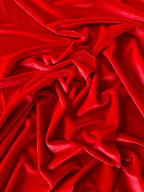Stretch Velvet Red