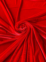 Stretch Velvet Red