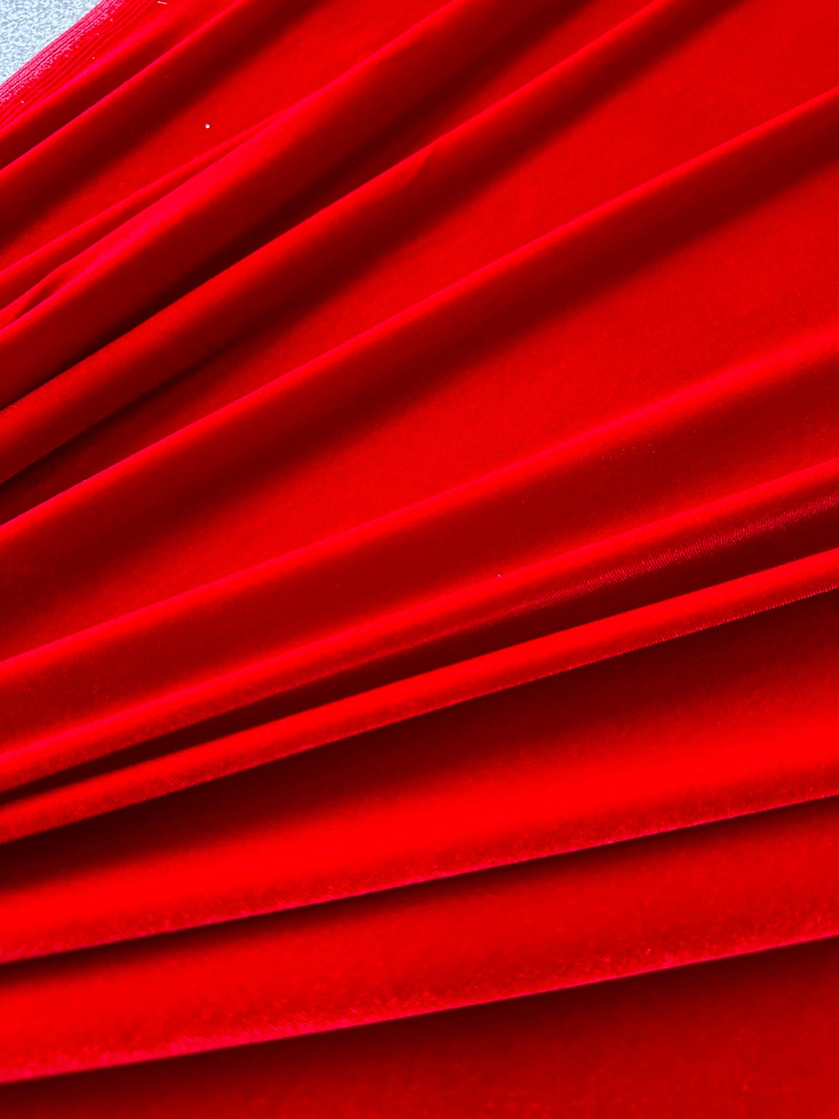 Stretch Velvet Red