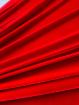 Stretch Velvet Red