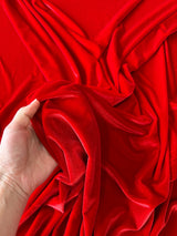 Stretch Velvet Red