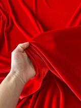 Stretch Velvet Red