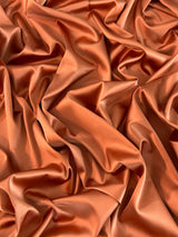 Stretch Crepe Back Satin Burnt Orange