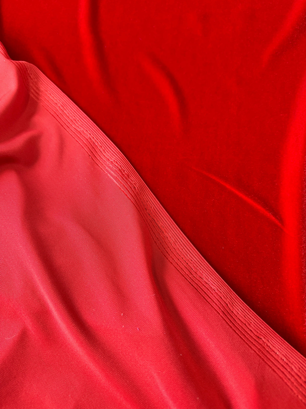 Stretch Velvet Red