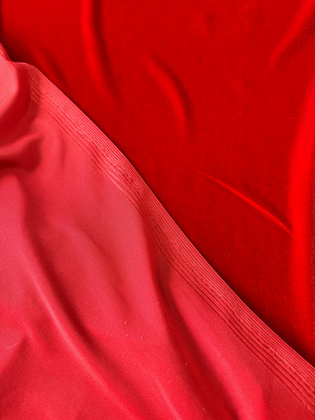 Stretch Velvet Red