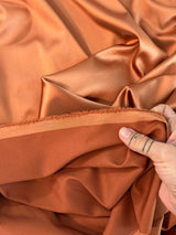 Stretch Crepe Back Satin Burnt Orange