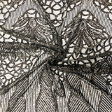 Stretch Sequins Fabric with Mesh Backing