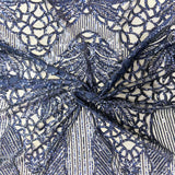 Stretch Sequins Fabric with Mesh Backing