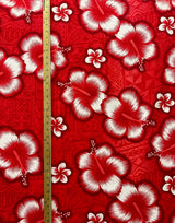 Cotton Hibiscus Tropical Print Fabric