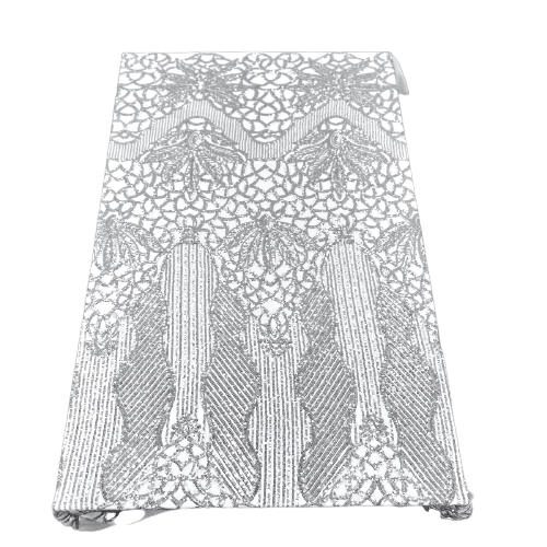Stretch Sequins Fabric with Mesh Backing