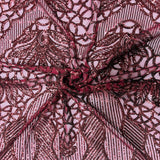 Stretch Sequins Fabric with Mesh Backing