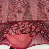 Stretch Sequins Fabric with Mesh Backing