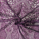 Stretch Sequins Fabric with Mesh Backing