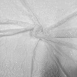 Stretch Sequins Fabric with Mesh Backing