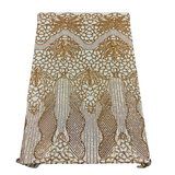 Stretch Sequins Fabric with Mesh Backing