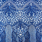 Stretch Sequins Fabric with Mesh Backing