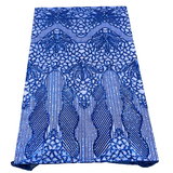 Stretch Sequins Fabric with Mesh Backing