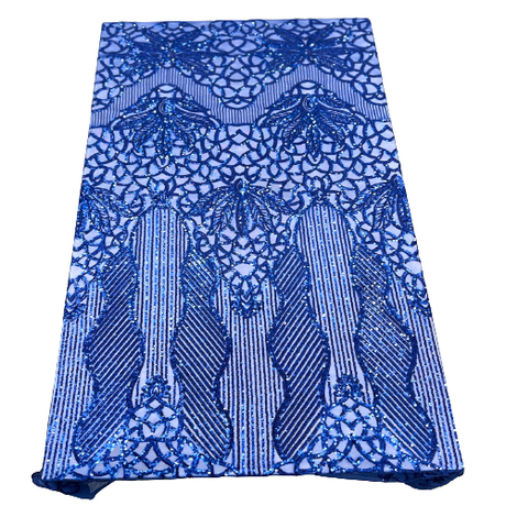 Stretch Sequins Fabric with Mesh Backing