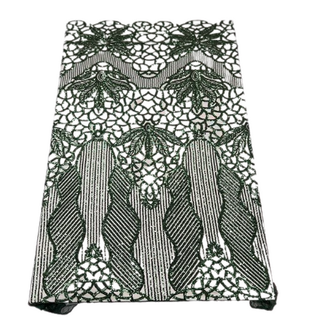 Stretch Sequins Fabric with Mesh Backing