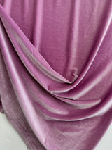 Shimmery Stretch Velvet Mauve