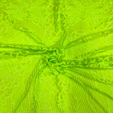 Stretch Sequins Fabric with Mesh Backing