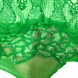 Stretch Sequins Fabric with Mesh Backing