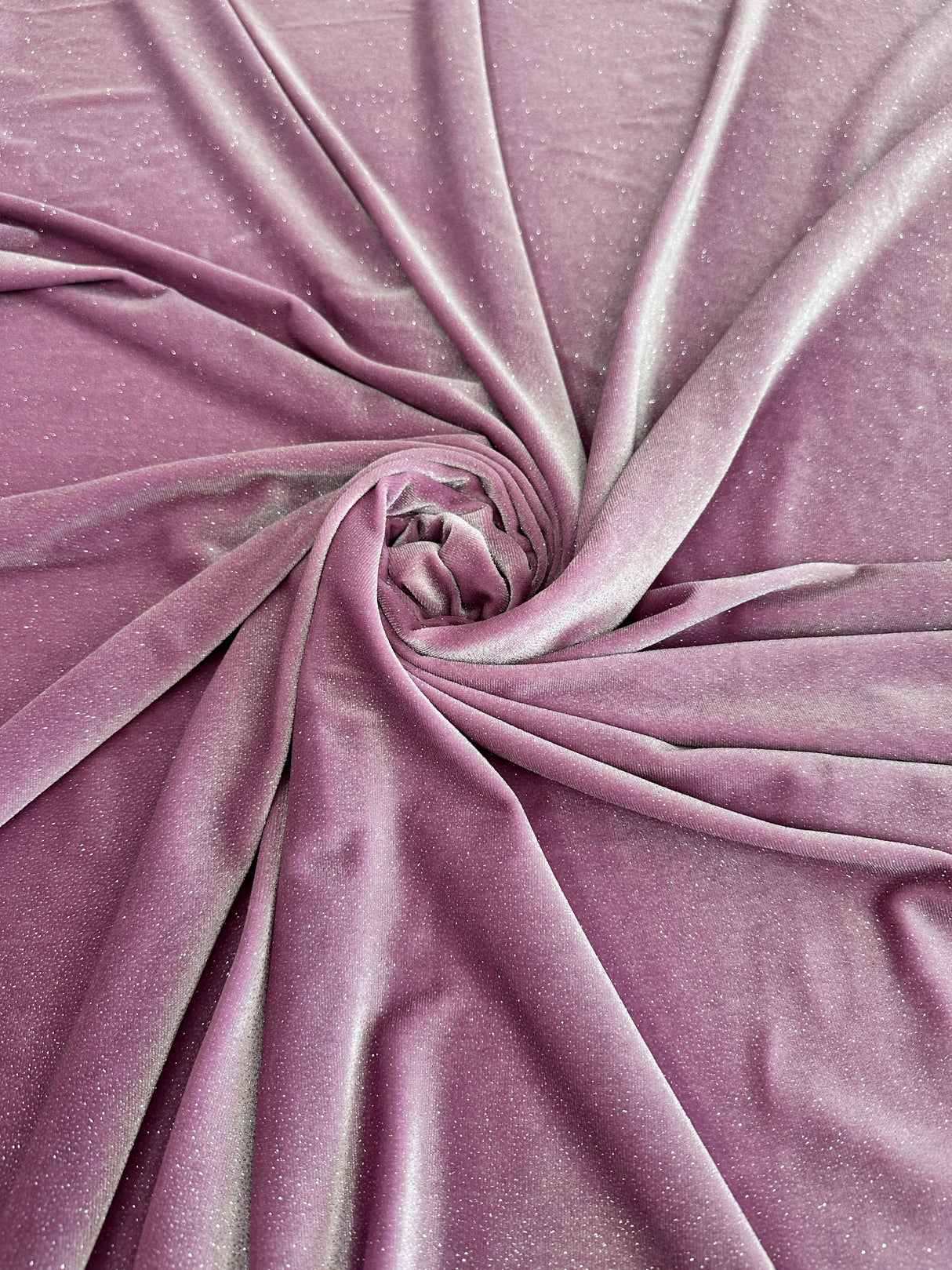 Shimmery Stretch Velvet Mauve