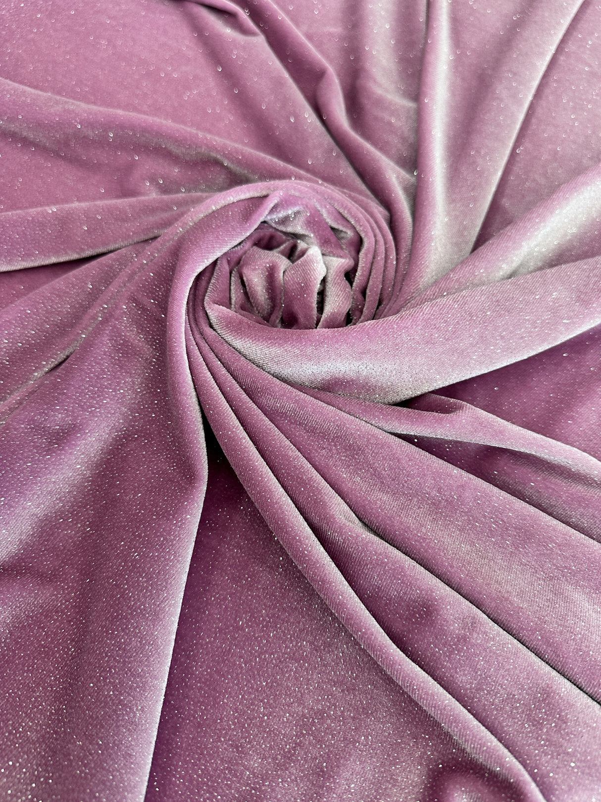 Shimmery Stretch Velvet Mauve