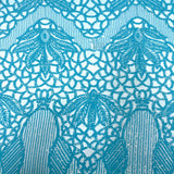 Stretch Sequins Fabric with Mesh Backing
