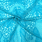 Stretch Sequins Fabric with Mesh Backing
