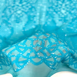 Stretch Sequins Fabric with Mesh Backing