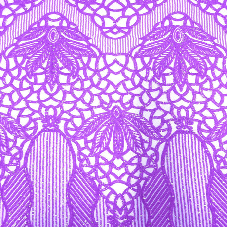 Bella Bee Stretch Sequins Nylon Spandex Mesh Fabric - Sequins, 60" Width, 4-Way Stretch (1 Yard)