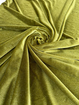 Shimmery Stretch Velvet Olive