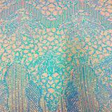 Stretch Sequins Fabric with Mesh Backing