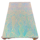 Stretch Sequins Fabric with Mesh Backing