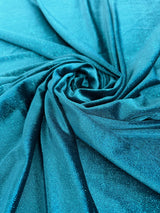 Shimmery Stretch Velvet Teal Blue