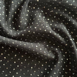 Power Mesh Nylon Spandex Glitter Fabric Black Silver 60"