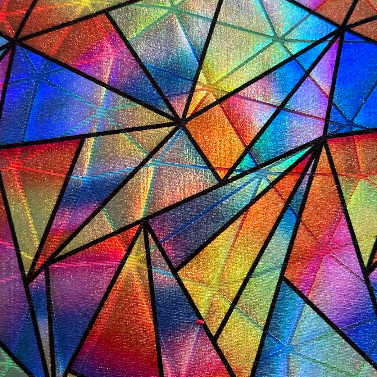 Poly Spandex Hologram Prism Foil Fabric 60"