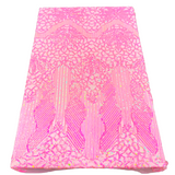 Stretch Sequins Fabric with Mesh Backing