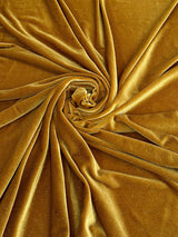 Shimmery Stretch Velvet Gold