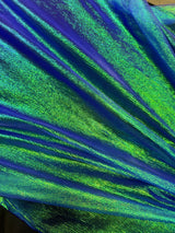 Iridescent Crushed Organza Blue