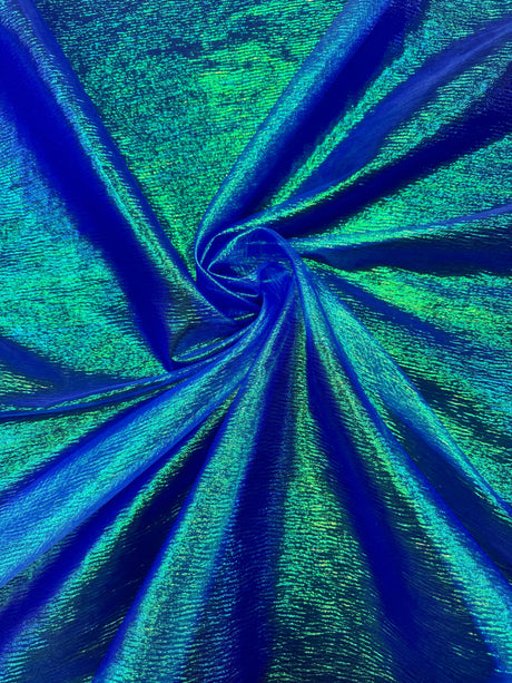 Iridescent Crushed Organza Blue