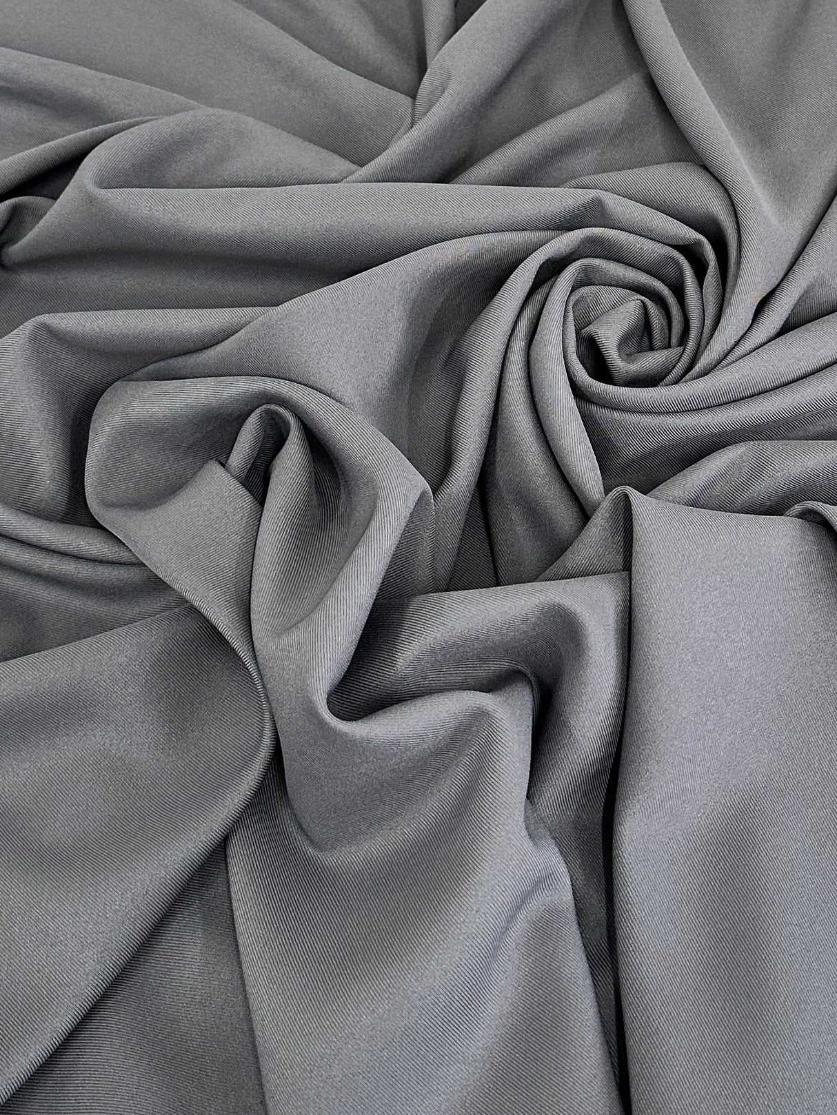 Gabardine Twill Dark Silver