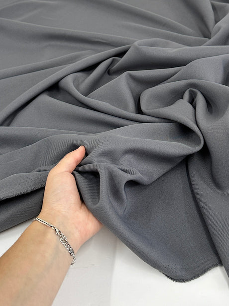 Gabardine Twill Dark Silver
