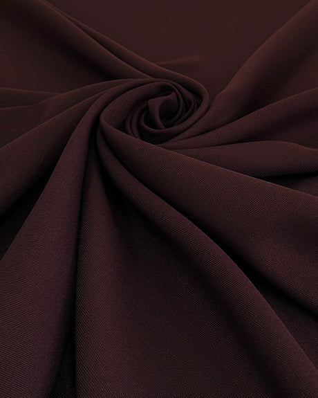 Stretch Twill Denim Look Chocolate Brown